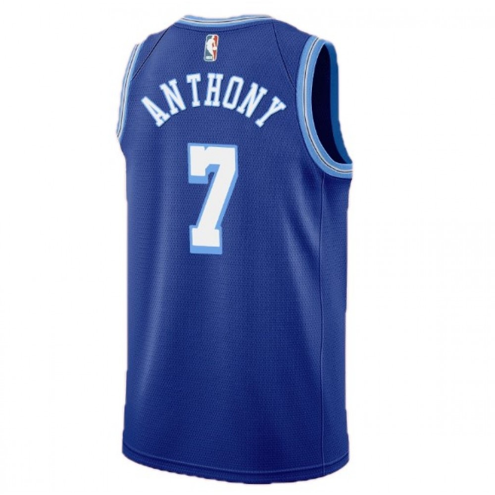 Men's Los Angeles Lakers Carmelo Anthony #7 Blue Swingman NBA Jersey - Classic Edition-Pro Kit Vault | Brand New 26/27 Sports Jerseys